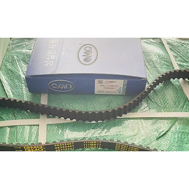 GMQ brand auto parts factory direct sales 111X17 Timing Belt for CHEVROLET AVEO / NEXIA / LANOS / DAEWOO NEXIA / LANOS