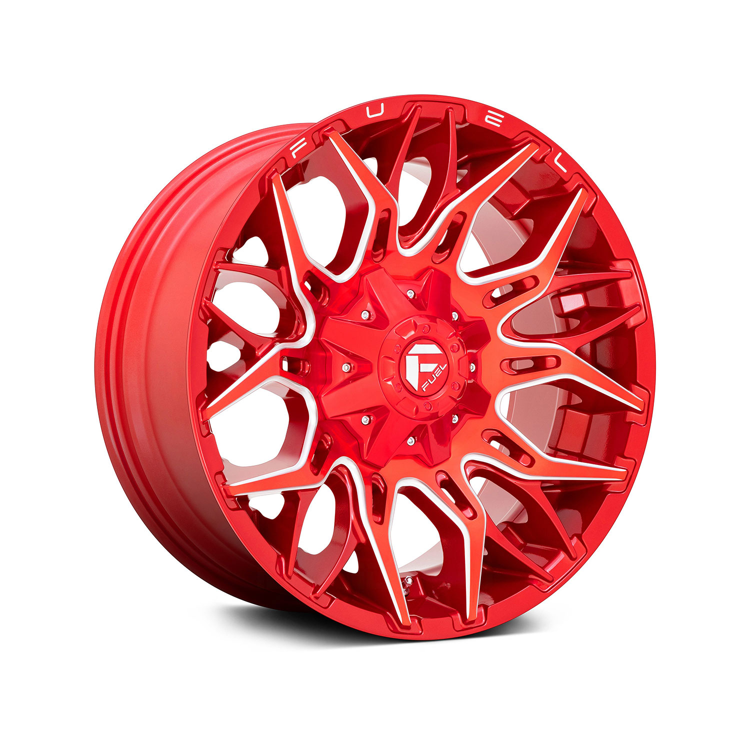 FUEL® - D771 TWITCH 1PC Candy Red with Milled Accents - 图片 2