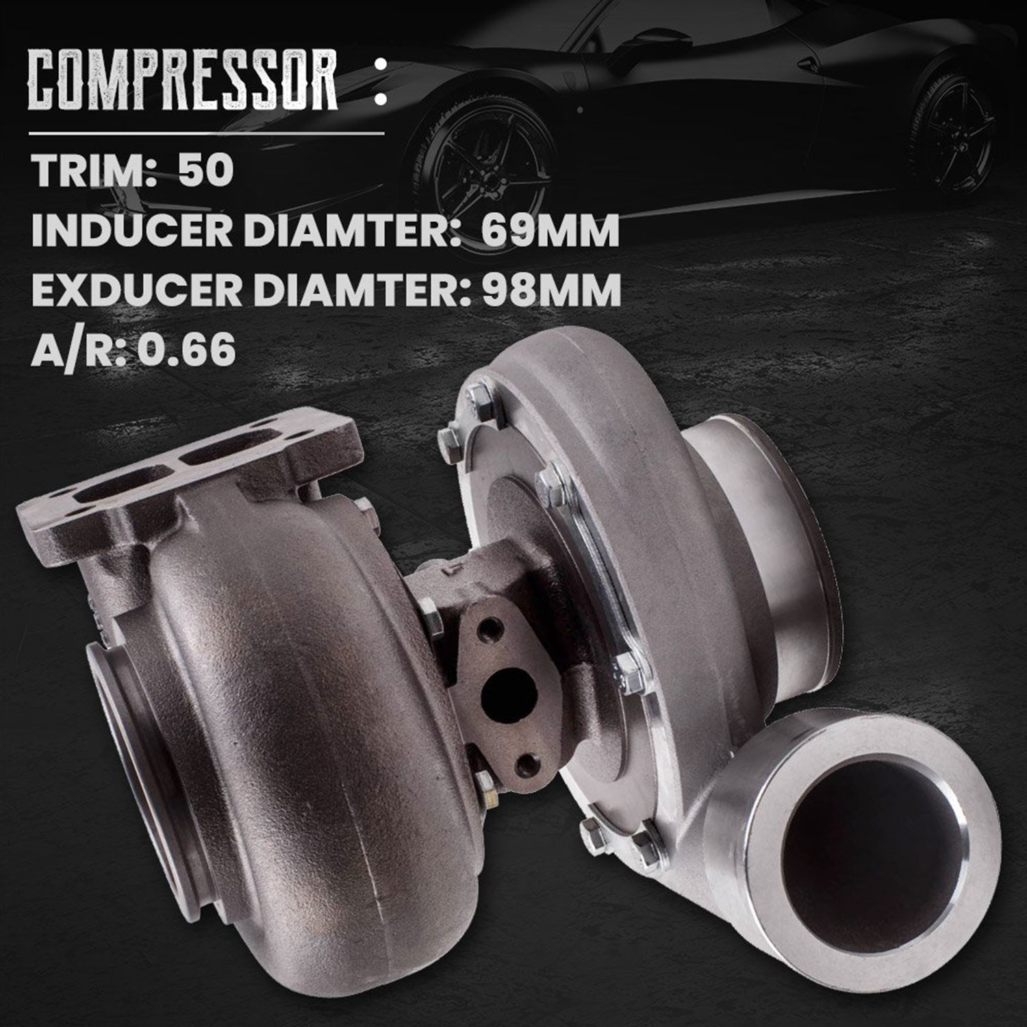 Maxpeedingrods GT45 T4 Upgrade Racing Turbo charger - 图片 3