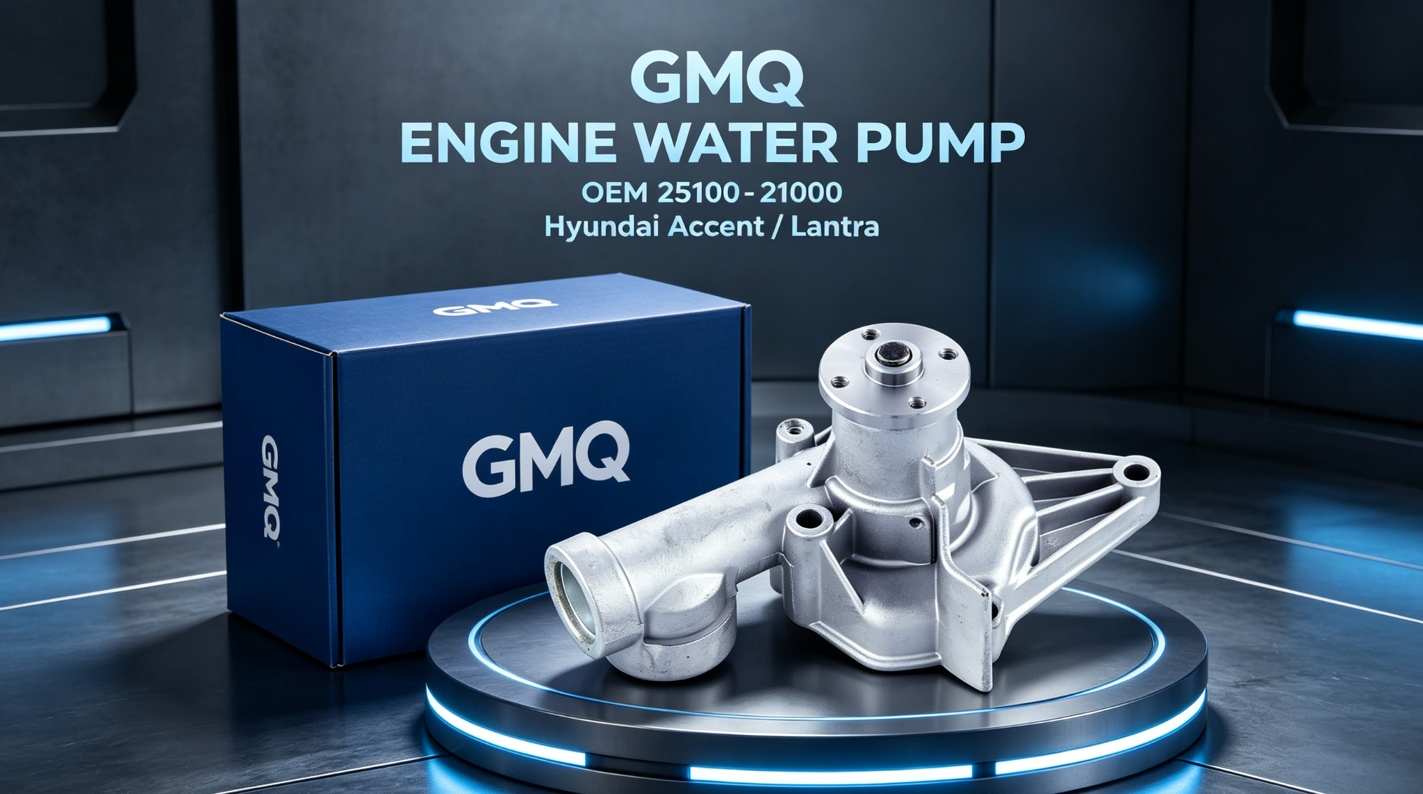 GMQ brand auto parts factory direct sales 25100-21000 Engine Cooling Water Pump for Hyundai Accent Lantra