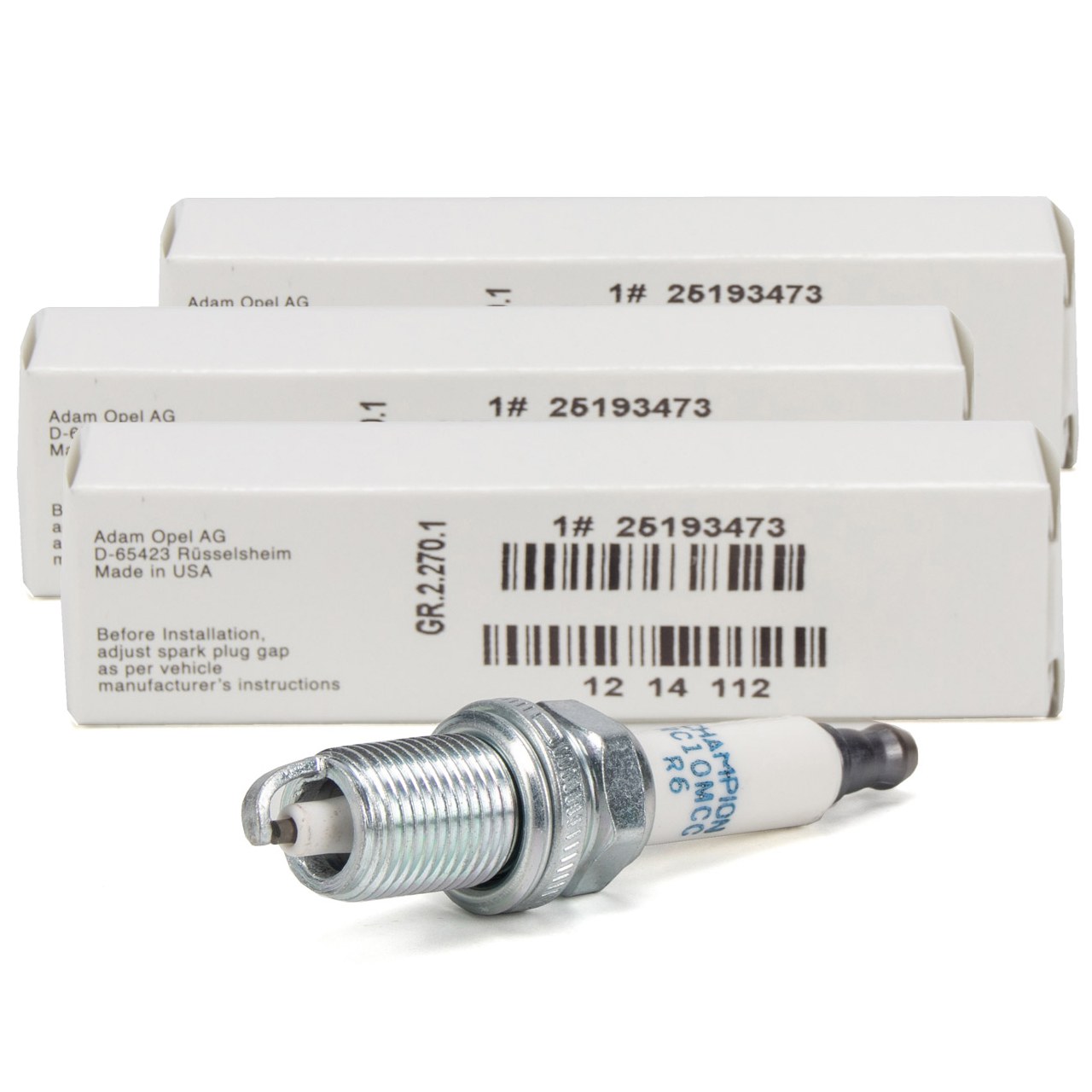 GMQ Auto Parts 25193473-DAEWOO Spark Plug Auto Spare Parts for DAEWOO CRUZE