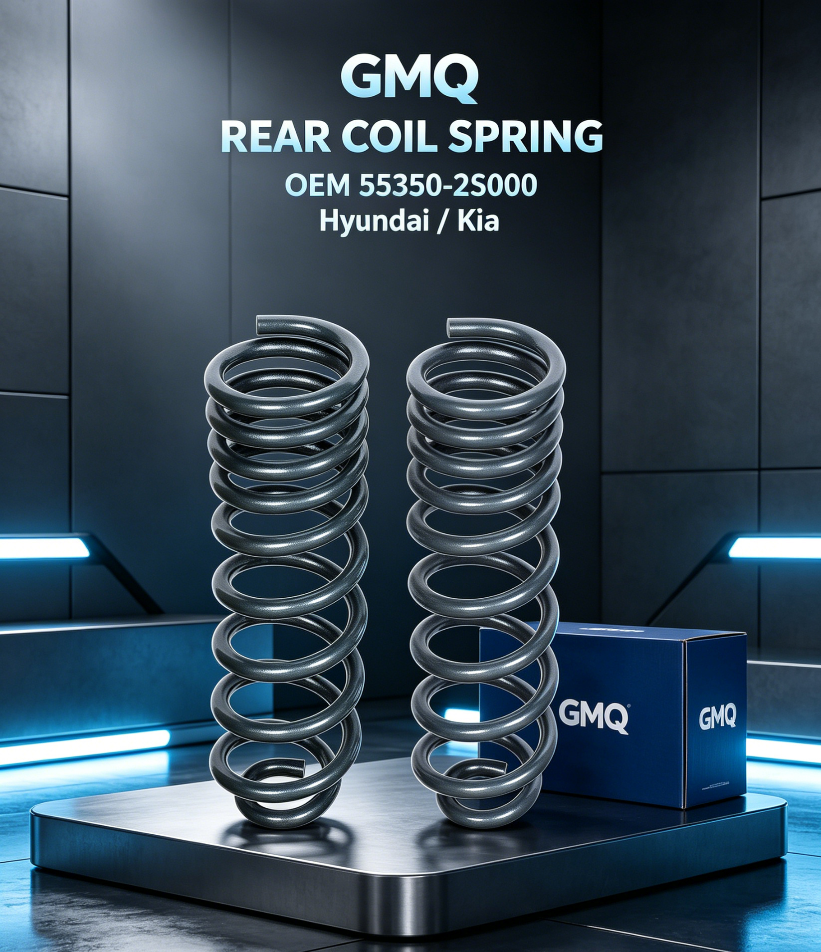 GMQ brand auto parts factory direct sales 55350-2S000 Rear Suspension Coil Spring for Hyundai Sonata