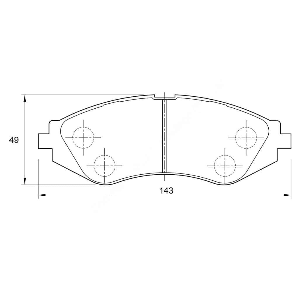 GMQ Auto Parts GDB3018 Front Brake Pads Auto Spare Parts for DAEWOO TICO