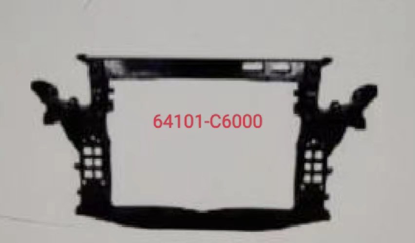 GMQ Auto Parts 64101-C6000 Bumper Reinforcement Auto Spare Parts for Hyundai Kia 2017 SORENTO WATER TANK FRAME