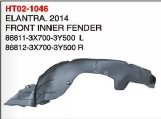 GMQ Auto Parts 86811-12-3X700CH Bumper Reinforcement Auto Spare Parts for Hyundai Kia ELANTRA 2014