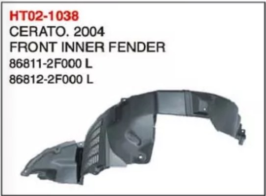 GMQ Auto Parts 86811-12-2F000CH Bumper Reinforcement Auto Spare Parts for Hyundai Kia CERATO,2004