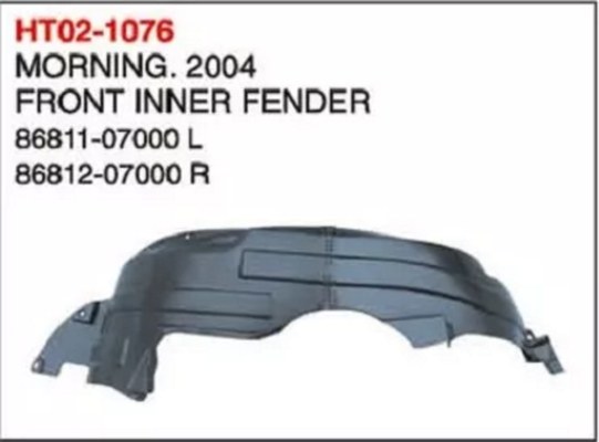 GMQ Auto Parts 86811-12-07000CH Bumper Reinforcement Auto Spare Parts for Hyundai Kia MORNING,2004