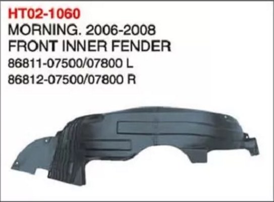 GMQ Auto Parts 86811-12-07500-07800 Bumper Reinforcement Auto Spare Parts for Hyundai Kia MORNING,2006