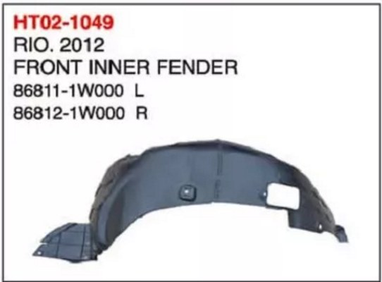 GMQ Auto Parts 86811-12-1W000CH Bumper Reinforcement Auto Spare Parts for Hyundai Kia RIO,2012
