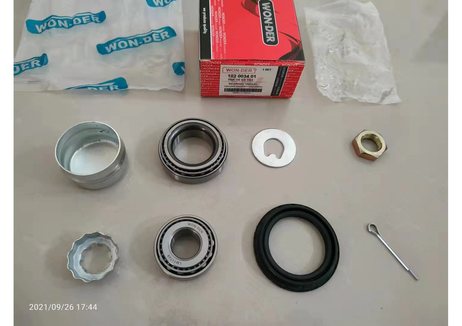 GMQ Auto Parts 191598625 1603193 Rear Wheel Bearing Repair Kit Auto Spare Parts for DAEWOO NEXIA OPEL