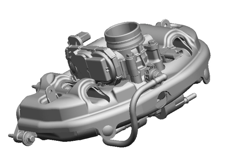 GMQ Auto Parts 25206906 Intake Manifold Assembly Intake Manifold with Throttle Body for Chevrolet Equinox 2018-2022