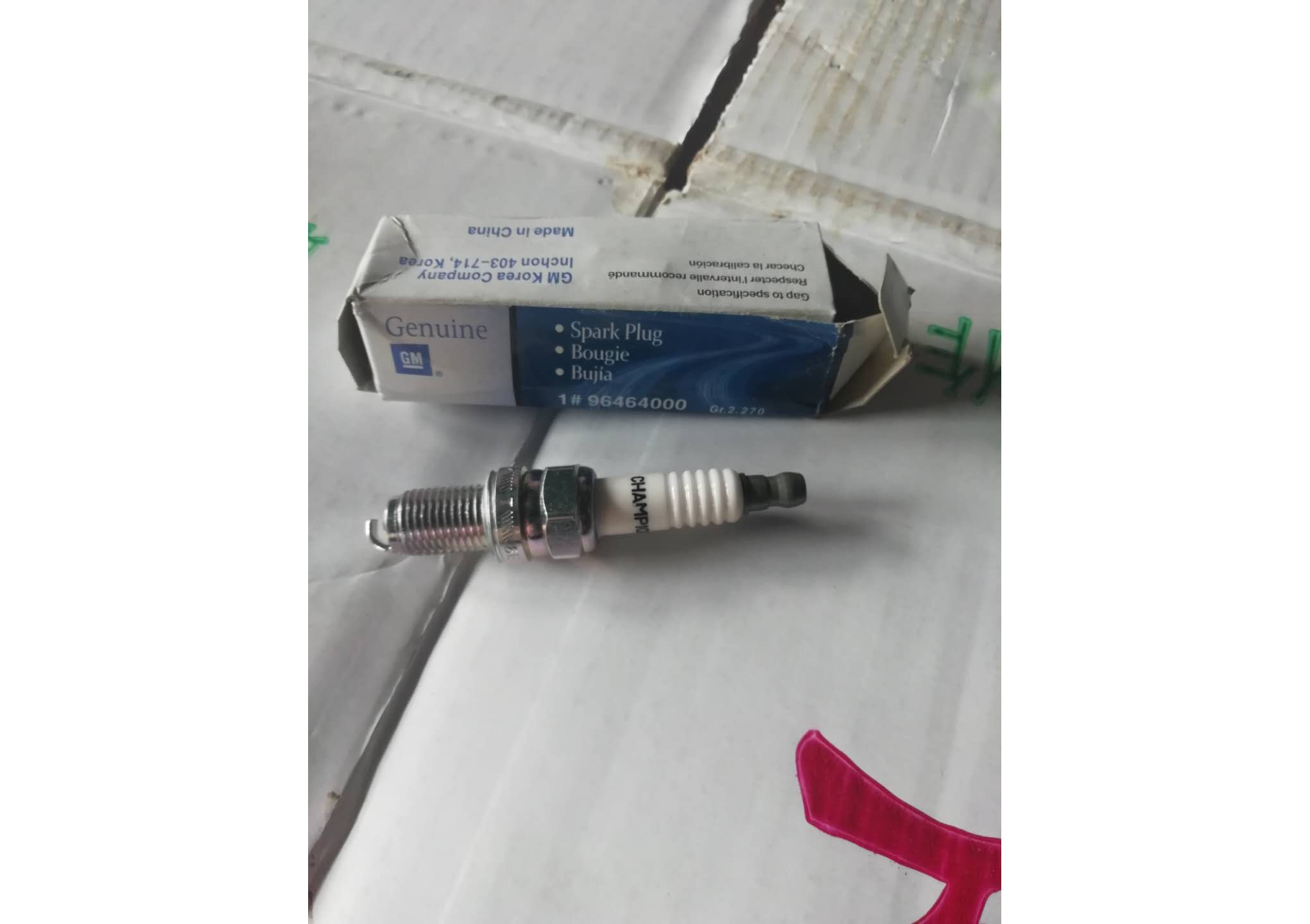 GMQ Auto Parts 96464000 CHAMPION Spark Plug Auto Spare Parts for DAEWOO SPARK COBALT