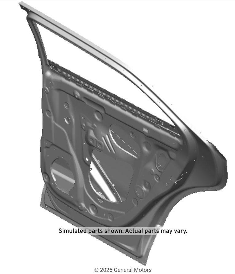 GMQ Auto Parts 84412609 Rear Door (Right) Rear Door Shell Door Panel for Chevrolet Equinox 2018-2021