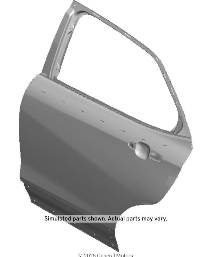 GMQ Auto Parts 84412608 Rear Door (Left) Rear Door Shell Door Panel for Chevrolet Equinox 2018-2021