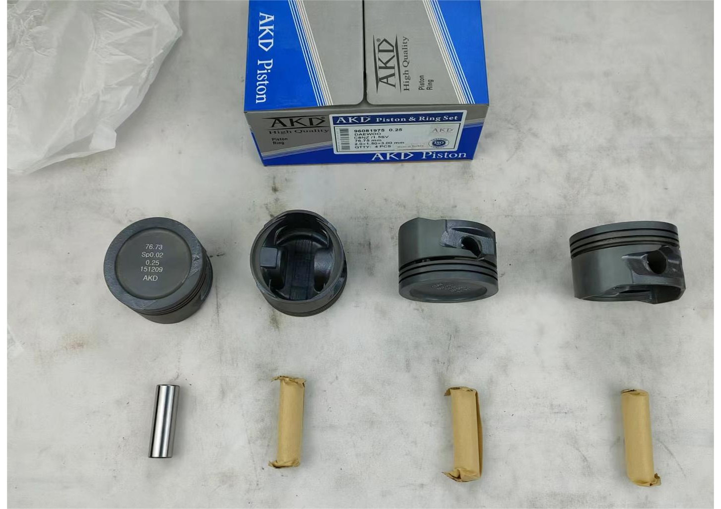 GMQ Auto Parts 96081975-0.25 Piston Auto Spare Parts for DAEWOO NEXIA