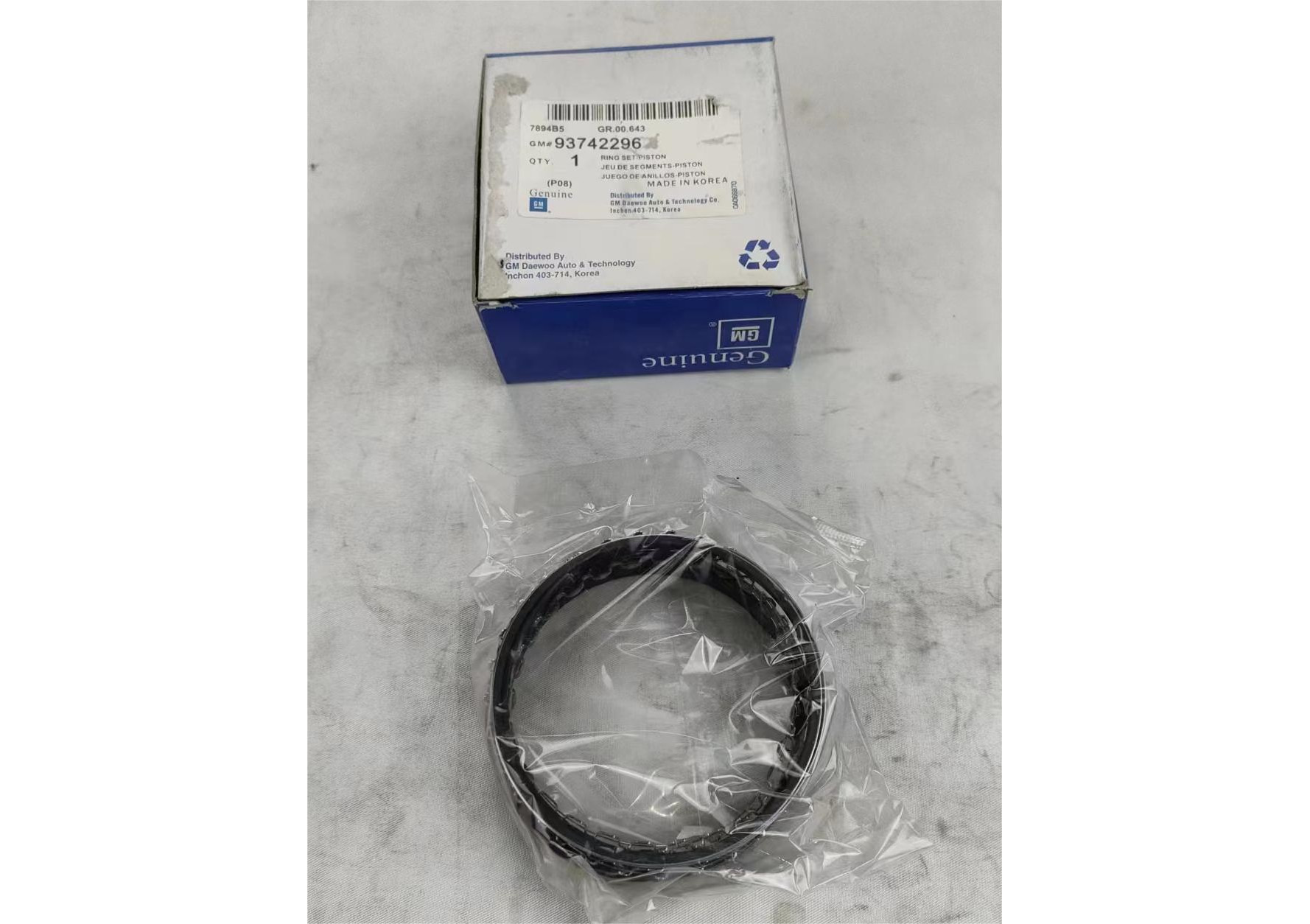 GMQ Auto Parts 93742296_1 Piston Ring Set Auto Spare Parts for DAEWOO NEXIA